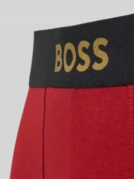 Bokserki Boss z paskiem czerwone