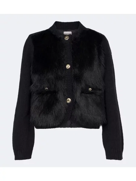 Cardigan Moncler de lână negru