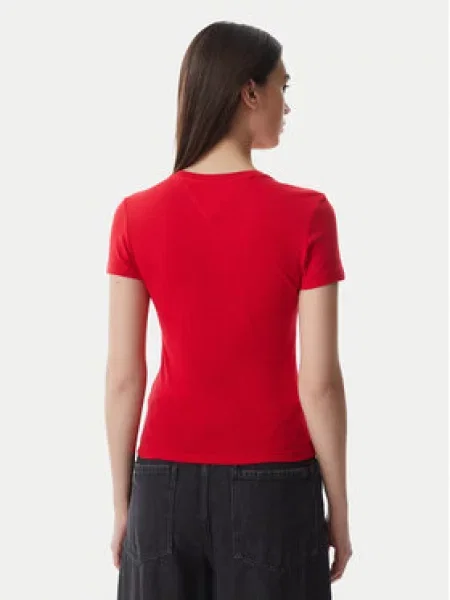 Tommy Jeans Majica mornarska rdeča