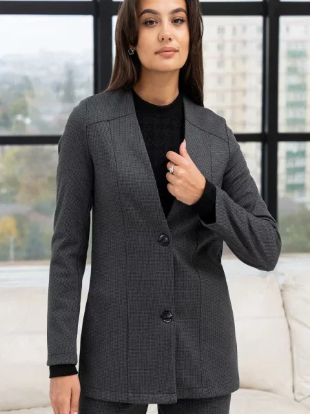 Блейзер RiMari віскоза/поліестер сірий
