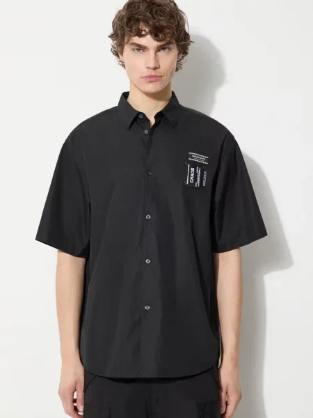 Undercover camasa din barbati cu guler clasic relaxed negru