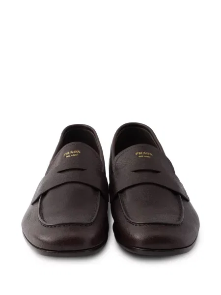 Pantofi loafer Prada din piele maro