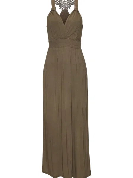 LASCANA Rochie de vară închis verde