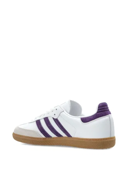 Szerokie sneakersy Adidas Samba klasyczne białe
