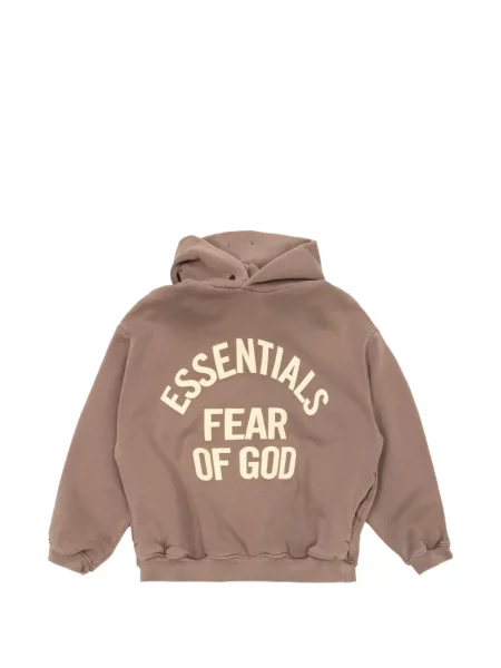 Bluza z kapturem dziecięca Fear Of God Essentials fioletowa