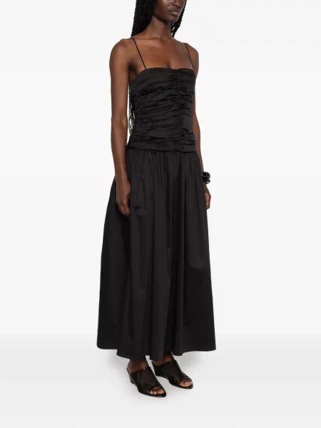Rochie midi Tove cu volane negru