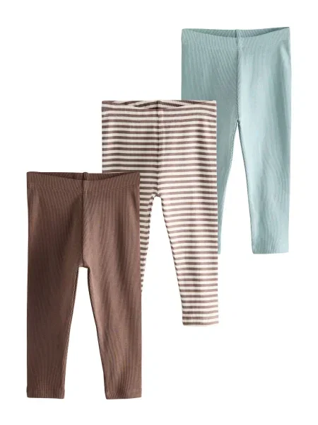 Next Leggings deschis / azuriu / ciocolatiu / maro închis bej