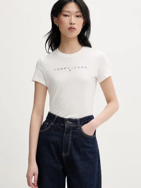 Tommy Jeans tričko bílé