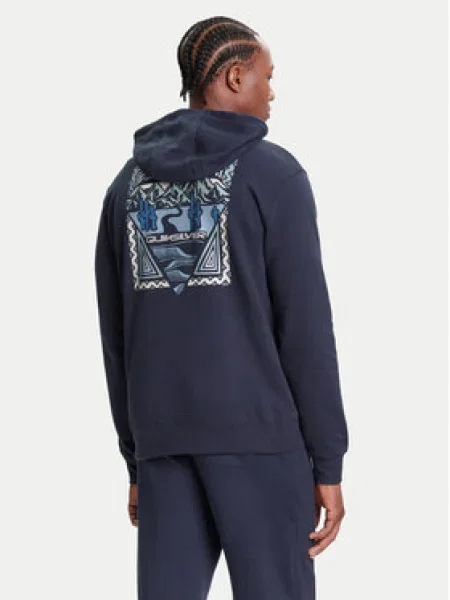Quiksilver Pulóver Graphic Hoodie sötétkék