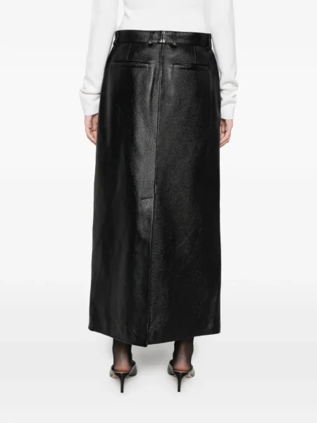 Fustă din piele Toteme negru
