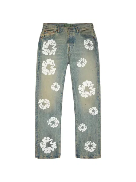 Cu centură blugi Denim Tears albastru