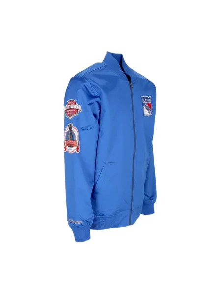 Kurtka bomber Mitchell & Ness niebieski