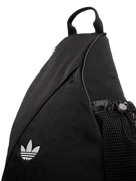 Cropp tricou Adidas din dantelă cu imagine negru