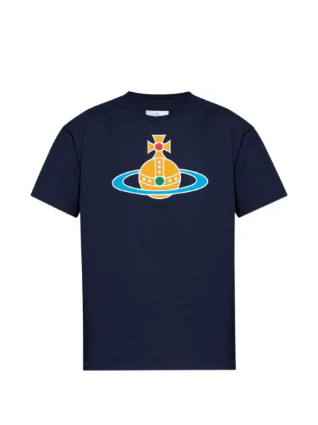 Tricou Vivienne Westwood cu imagine albastru