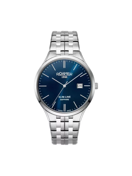 Roamer Analogové hodinky Date watch Slim-Line Classic' modrá