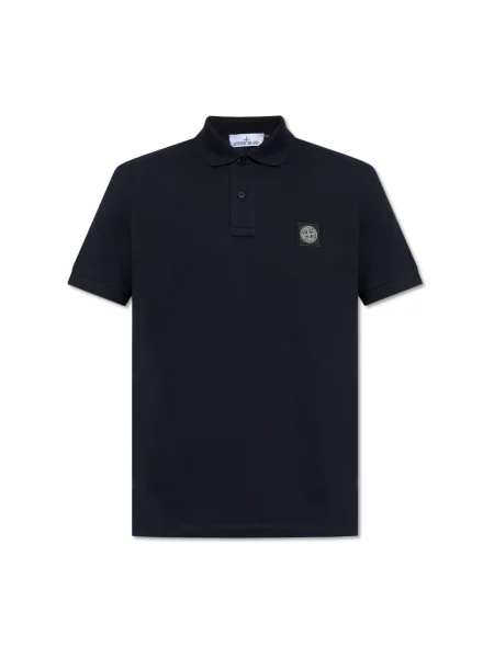Koszulka polo Stone Island z kamieniami niebieska