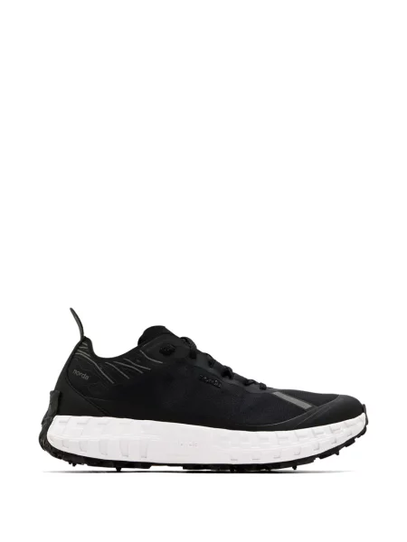 Sneakerși Norda cu șireturi din dantelă negru