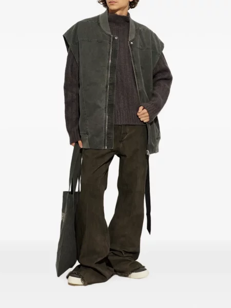Vestă denim Rick Owens Drkshdw gri