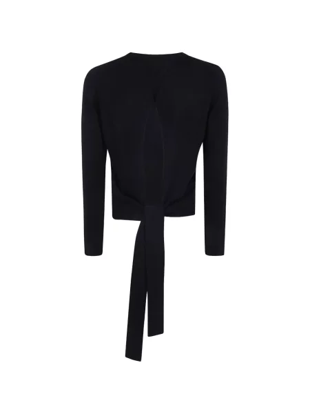Pulover Semicouture cu legături negru