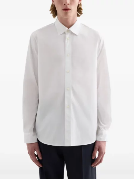 Cămașă Jil Sander din poplin alb