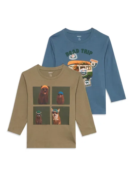 NAME IT Tricou NMMVOTO bleumarin / brocart / pin / portocaliu homar verde