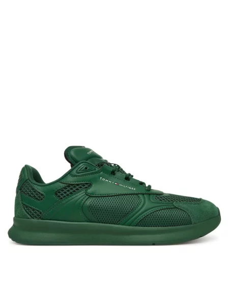 Tenisice Tommy Hilfiger Lightweight Runner Monocolor zelena