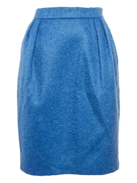Spódnica plisowana Max Mara niebieska