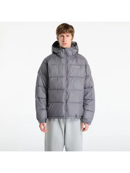 Pikčasta jakna Columbia s kapuco siva