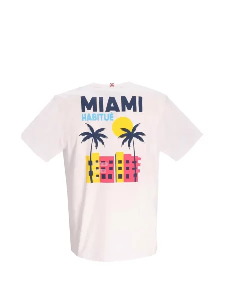 Tricou Mc2 Saint Barth cu imagine alb