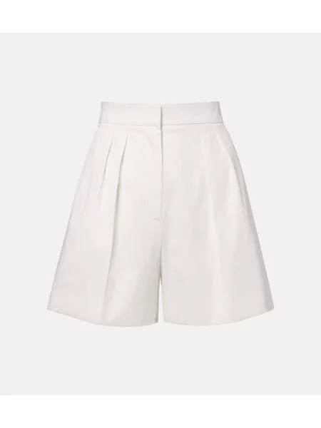 Szorty Max Mara plisowane białe