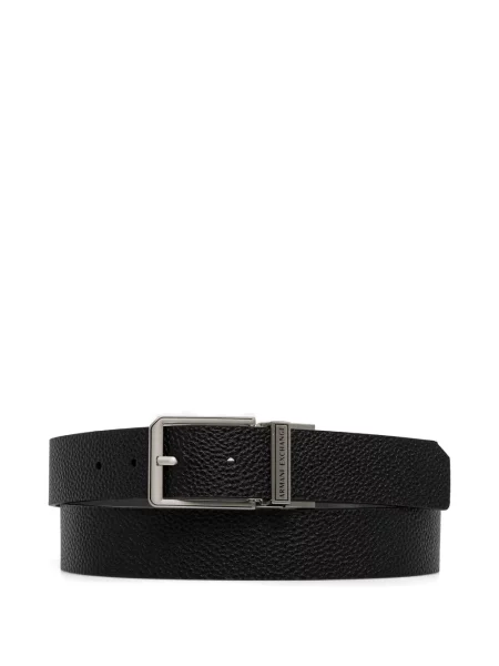 Cu centură reversibil curea Armani Exchange din piele negru