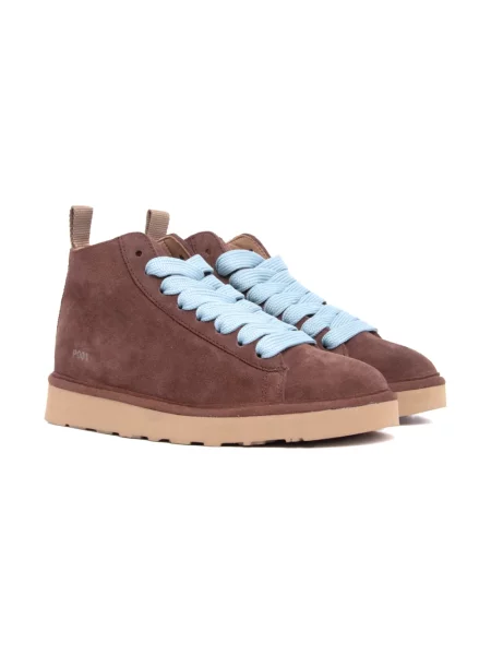 Sneakersy Panchic zamszowe brązowe
