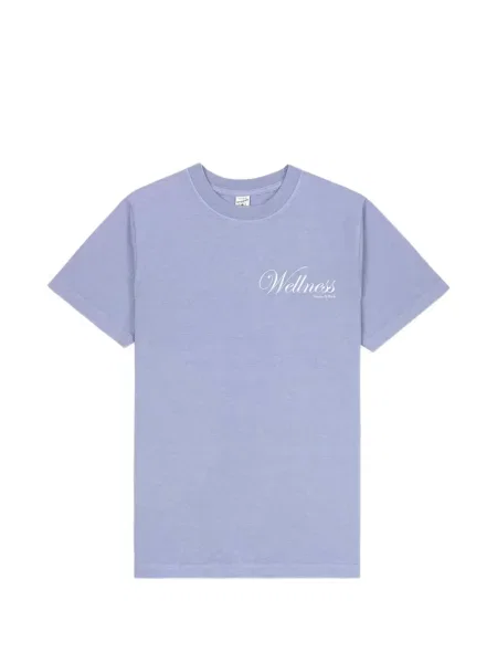 Tricou Sporty & Rich cu imagine albastru