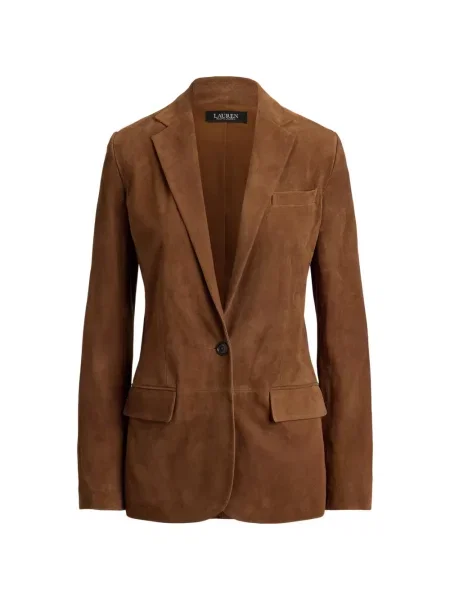 Sacou Lauren Ralph Lauren din piele de căprioară maro