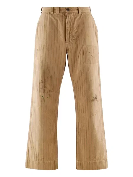 Pruhované kalhoty Saint Mxxxxxx hnědé