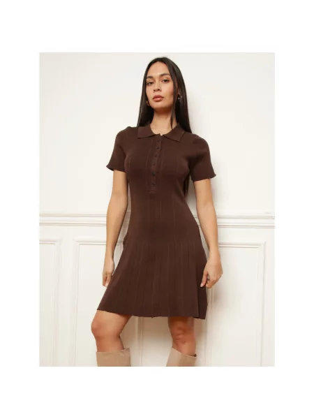 Haljina La Modeuse smeđa