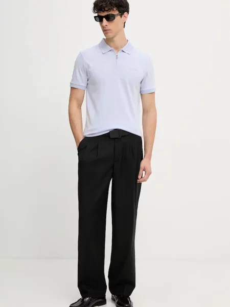 Calvin Klein polo majica vijolična
