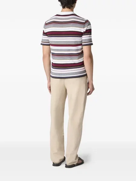 Polo Missoni cu broderie alb