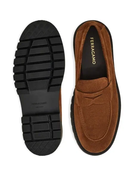 Pantofi loafer Ferragamo maro
