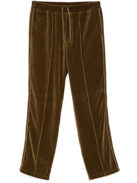Pantaloni Tom Ford din velur verde