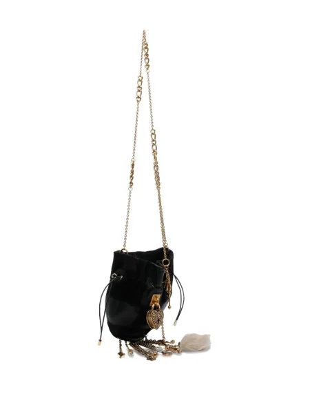 Body Chloé din piele negru
