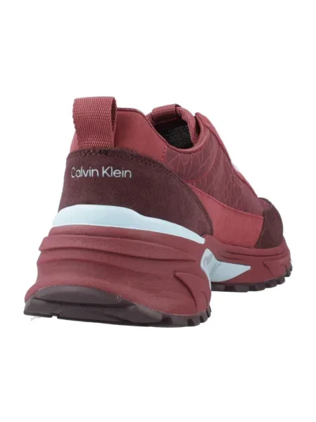 Dámske topánky Calvin Klein Hike Runner Casual Ny-Su AOP WN burgundy vínová