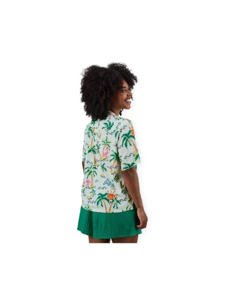 Bluză Brava Fabrics cu imprimeu tropical