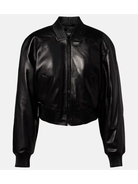 Kurtka skórzana Phoebe Philo czarna