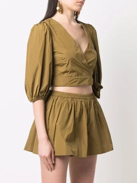 Zavinovací oříznuté halenka Red Valentino