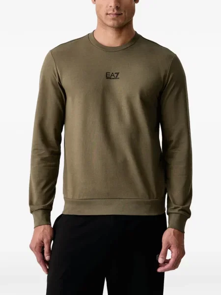 Hanorac Ea7 Emporio Armani cu imagine verde