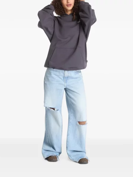 Lung hanorac cu glugă Vans gri