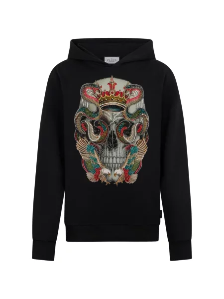 Суичър с качулка Philipp Plein черно