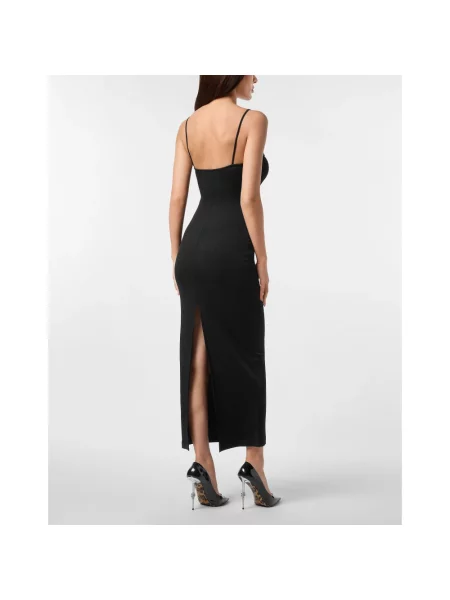 Sukienka midi Philipp Plein czarna