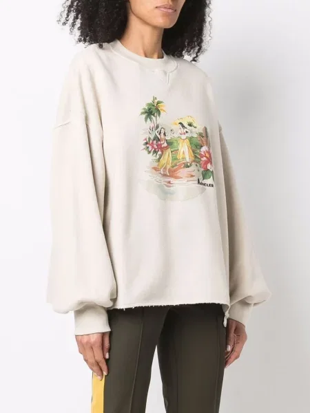 Bluza Palm Angels z nadrukiem w tropikalny nadruk